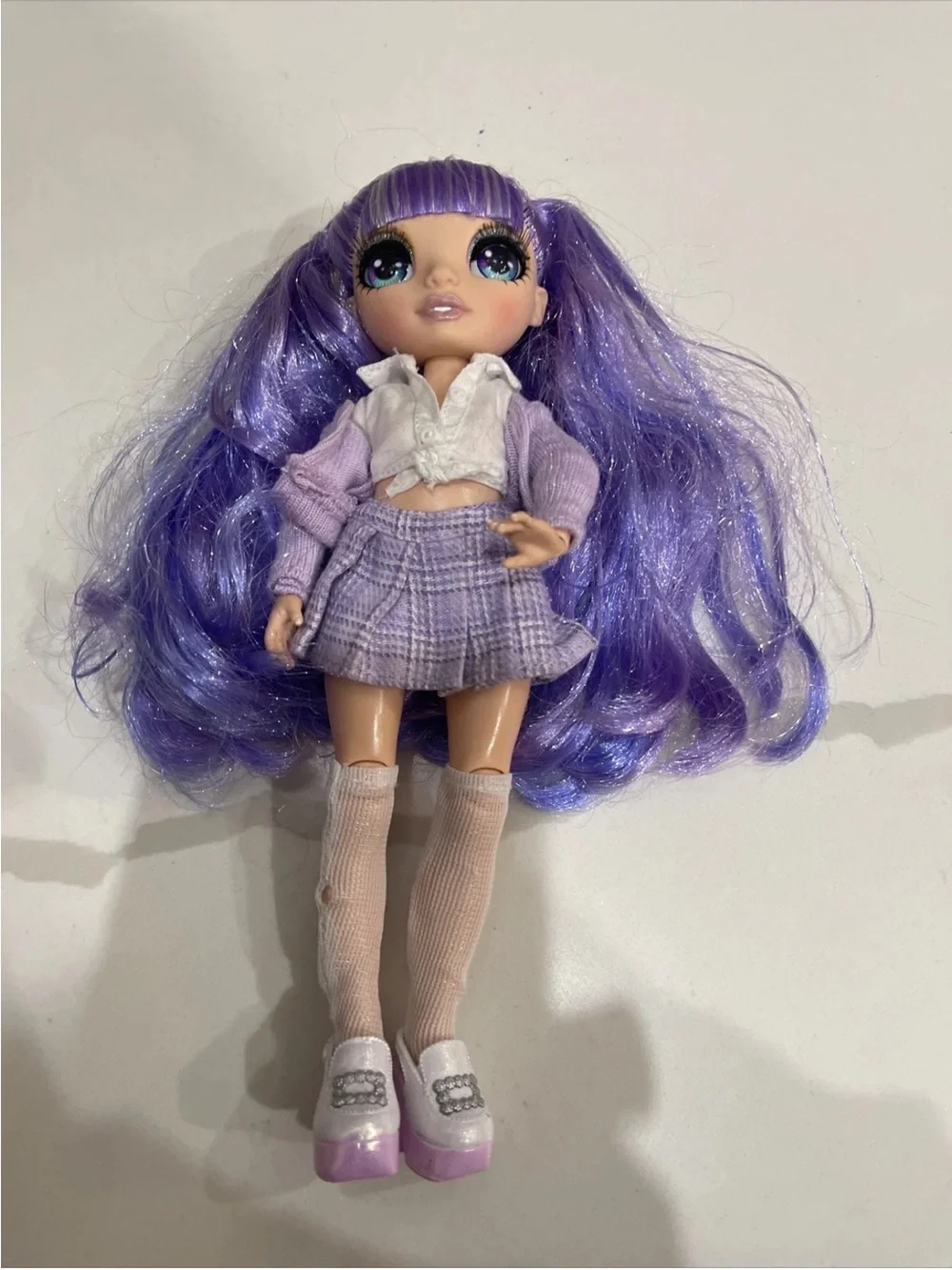 Rainbow High Winter Break Jade Hunter  Violet Willow And Doll White Hair Great